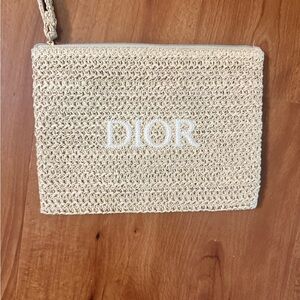 Dior Beauty Raffia Wristlet